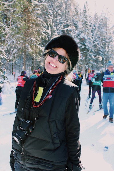 Melanie Skiing