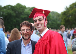 Jake and Wex at graduation