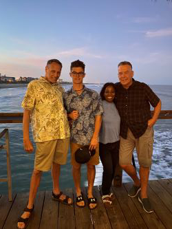 Craig Kloss, son Aaron, sister in law LaVerne, & brother Steve 2020