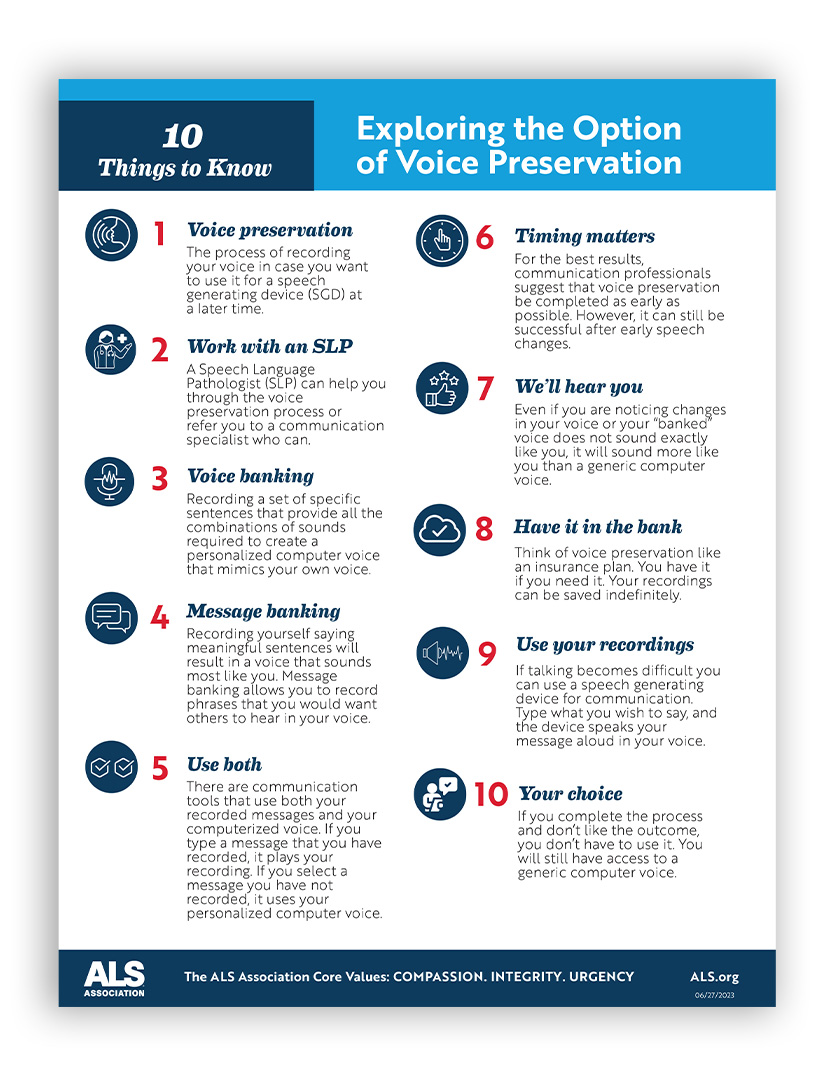 Exploring the Option of Voice Preservation
