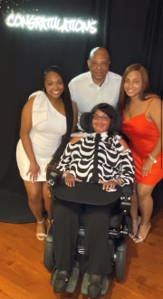 Family Celebrating Daughter's Graduation