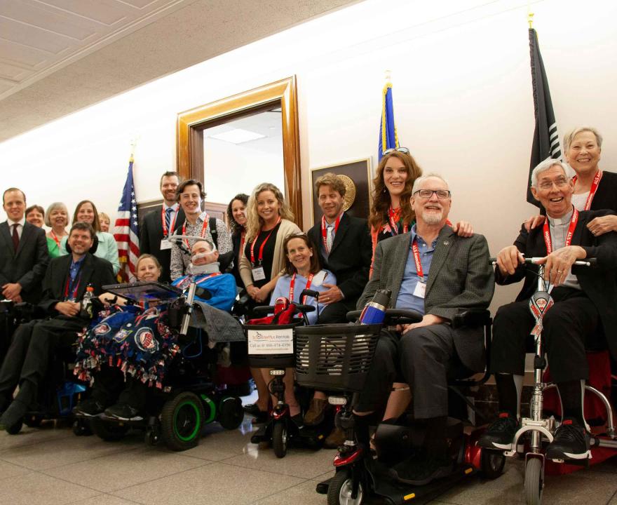 Group of advocates in the Senate building