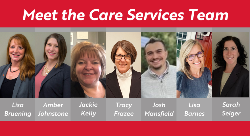 Meet the Care Services Team: Lisa, Amber, Jackie, Tracy, Josh, Lisa, and Sarah