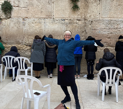 Deena at Jerusalem Wall