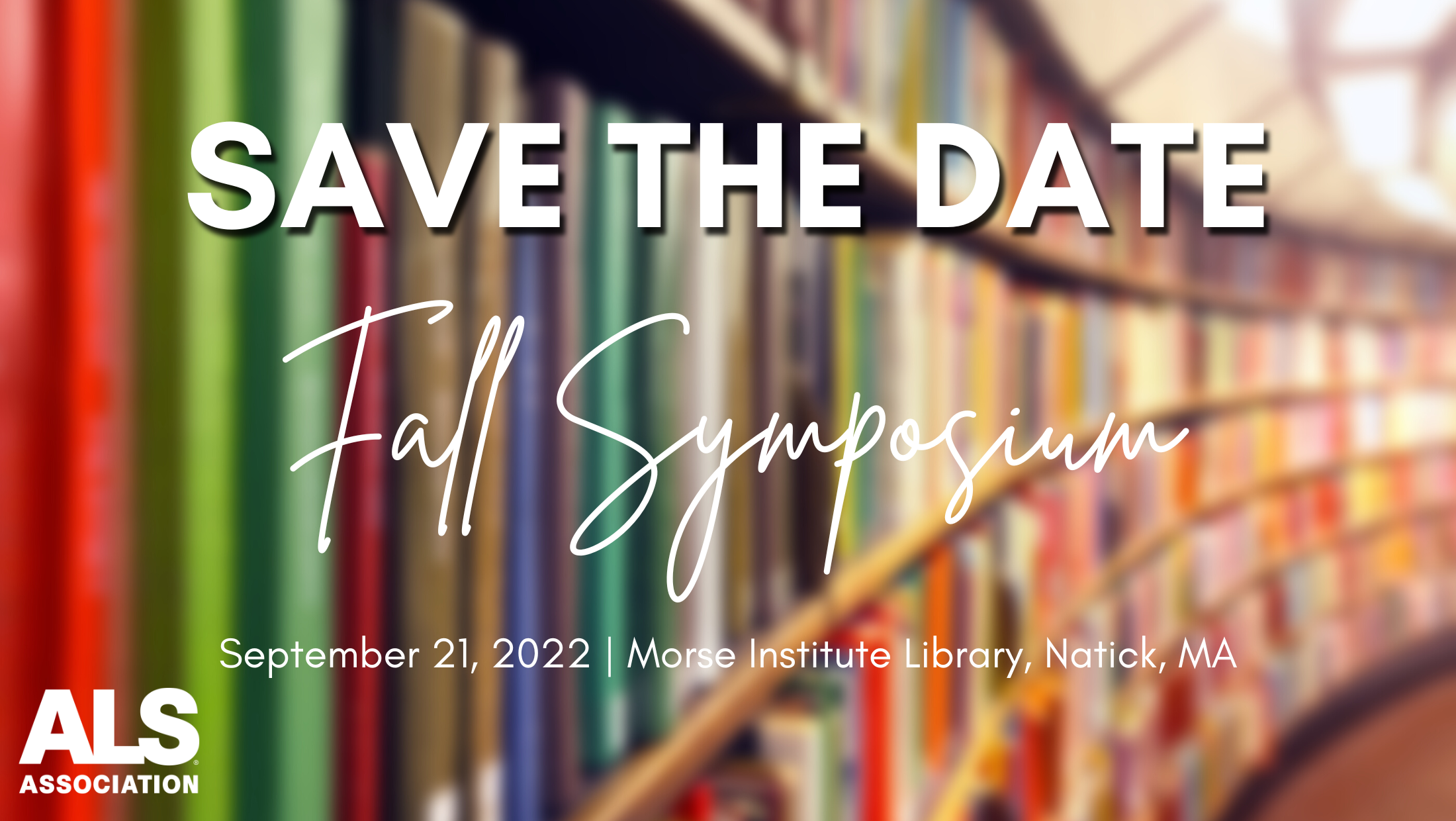 Save the Date Fall Symposium Sept 2022