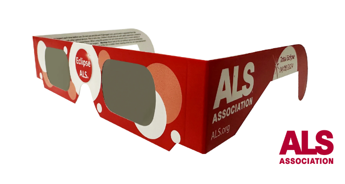 Eclipse glasses, red with lenses