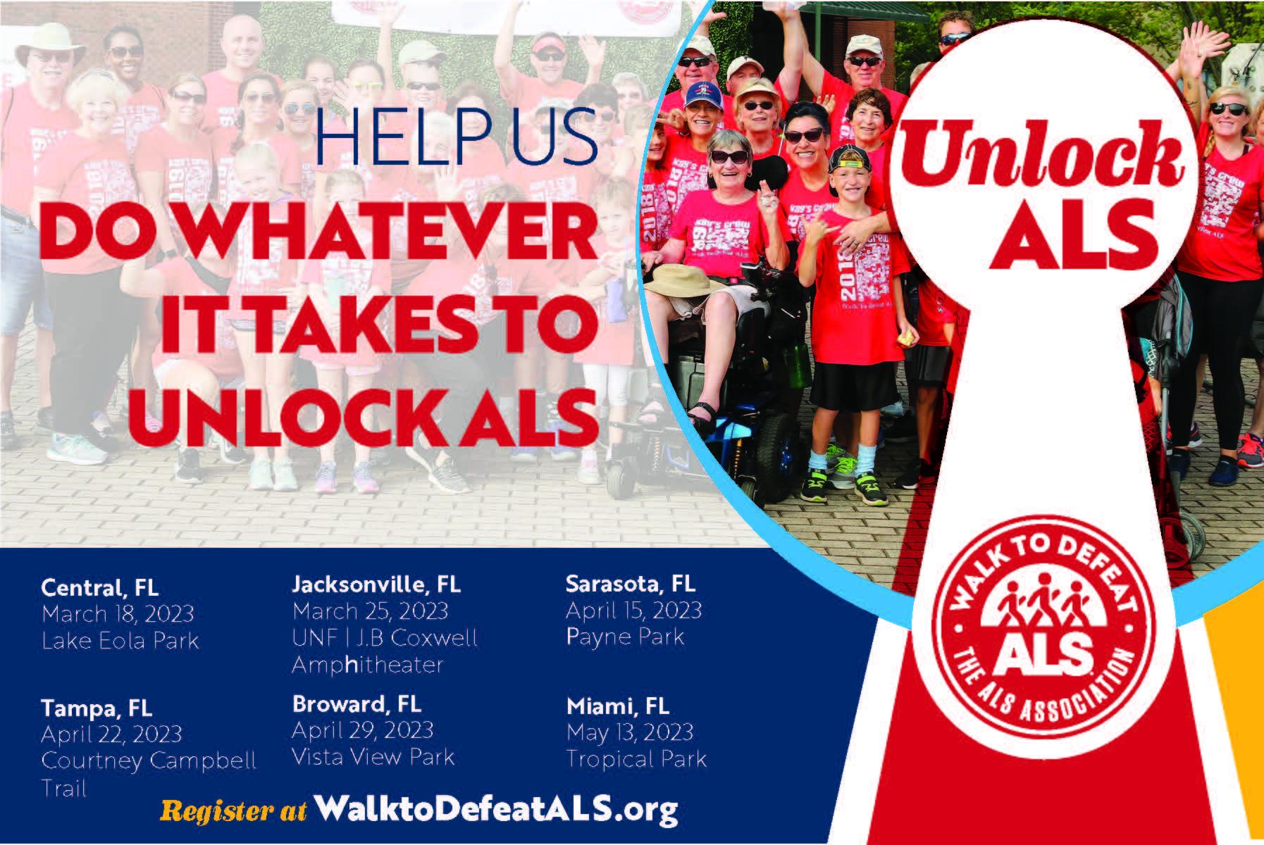 Save The Date Spring Walk To Defeat ALS