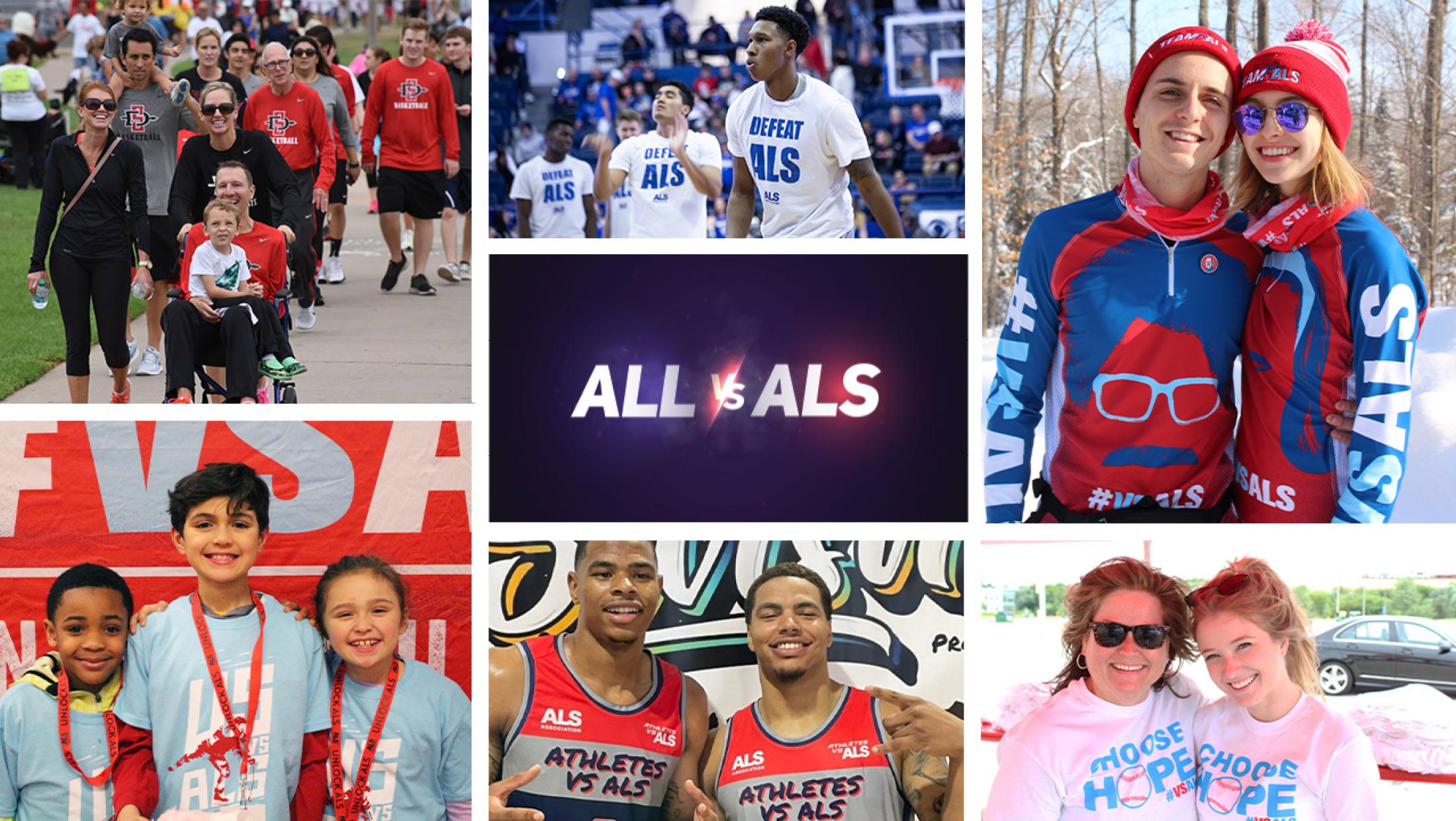 Sport vs ALS collage