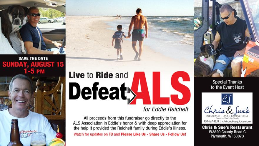 Poster for Live to Ride and Defeat ALS
