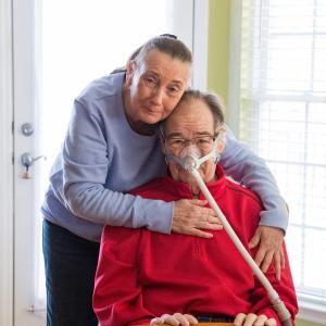 Caregiver and person living with ALS