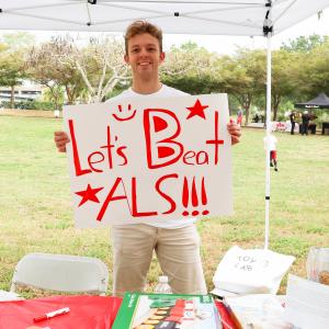 Volunteer - Let's Beat ALS Sign